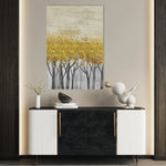 Floral 161 Canvas Art 18" x 24" / 45 x 60 cm / Black