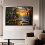 Landscape 161 Canvas Art 18" x 24" / 45 x 60 cm / Black