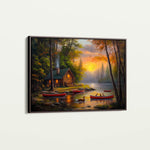 Landscape 161 Canvas Art 18" x 24" / 45 x 60 cm / Black