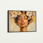 Portrait 161 Canvas Art 18" x 24" / 45 x 60 cm / Black