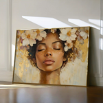 Portrait 161 Canvas Art 60 x 40 cm / Black