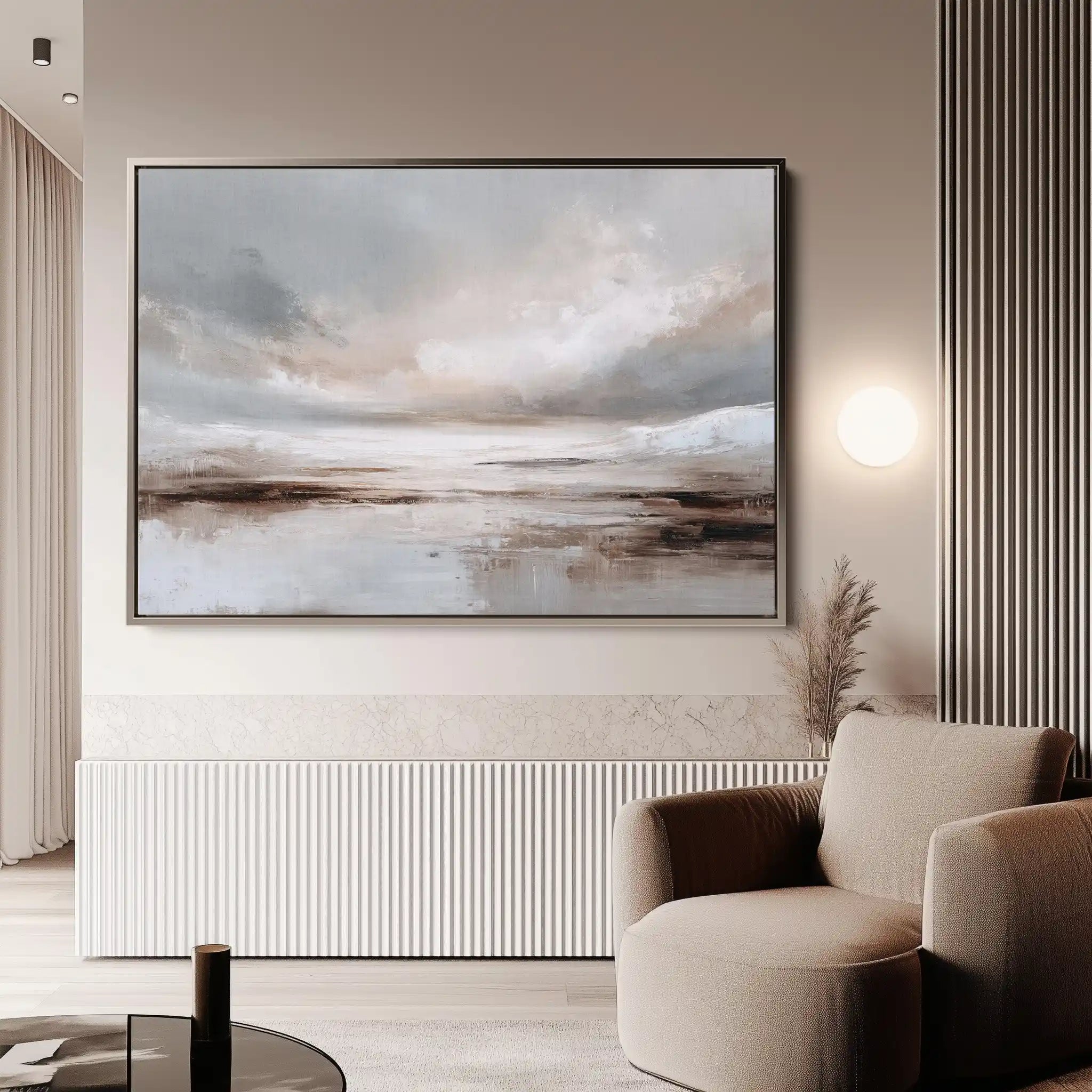 Abstract 1610 Canvas Art 18" x 24" / 45 x 60 cm / Black
