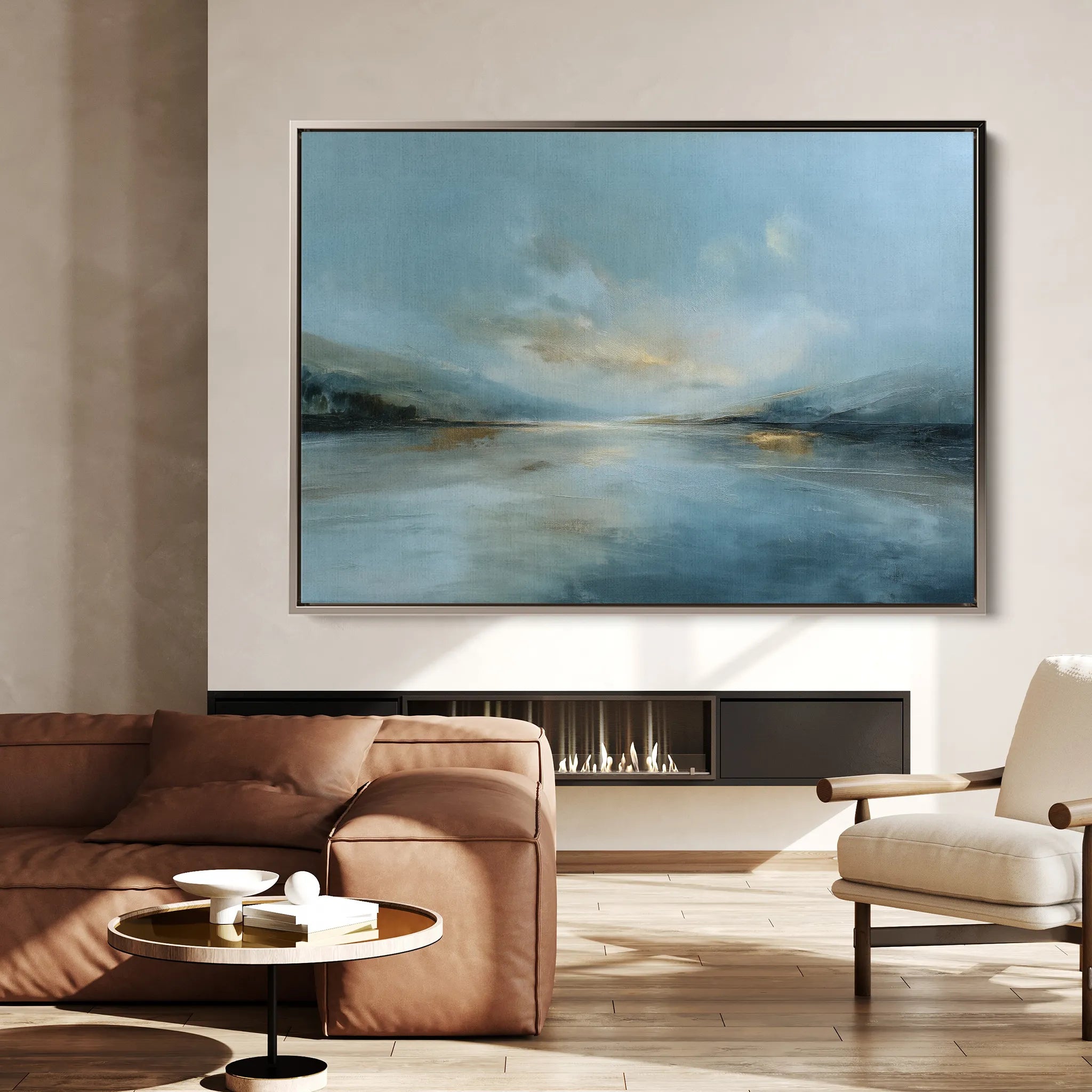 Abstract 1611 Canvas Art 18" x 24" / 45 x 60 cm / Black