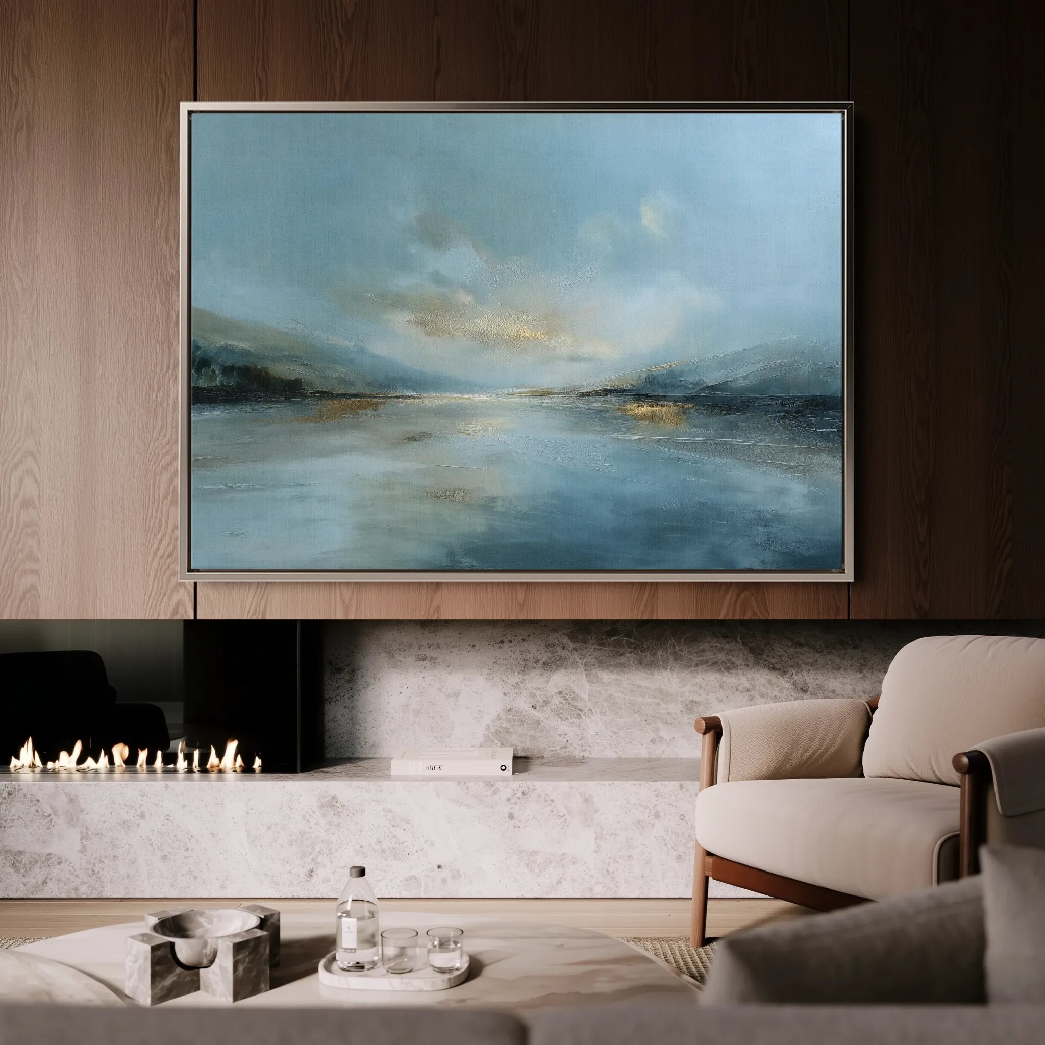 Abstract 1611 Canvas Art 18" x 24" / 45 x 60 cm / Black