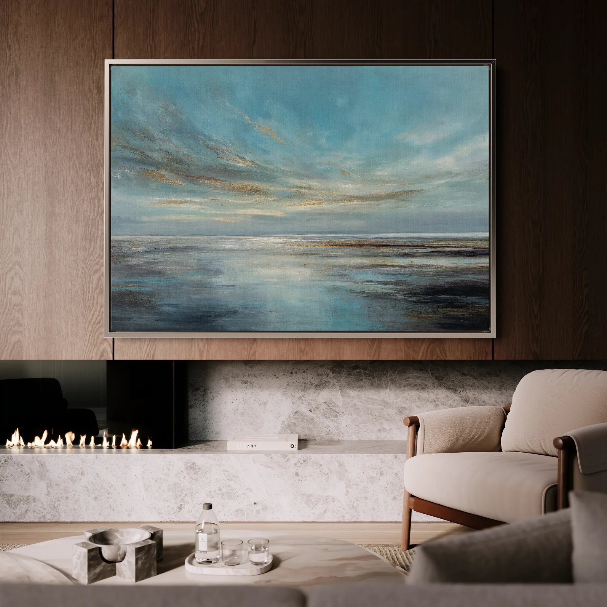 Abstract 1613 Canvas Art 18" x 24" / 45 x 60 cm / Black