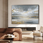 Abstract 1614 Canvas Art 18" x 24" / 45 x 60 cm / Black