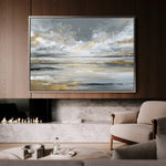 Abstract 1614 Canvas Art 18" x 24" / 45 x 60 cm / Black