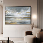 Abstract 1614 Canvas Art 18" x 24" / 45 x 60 cm / Black