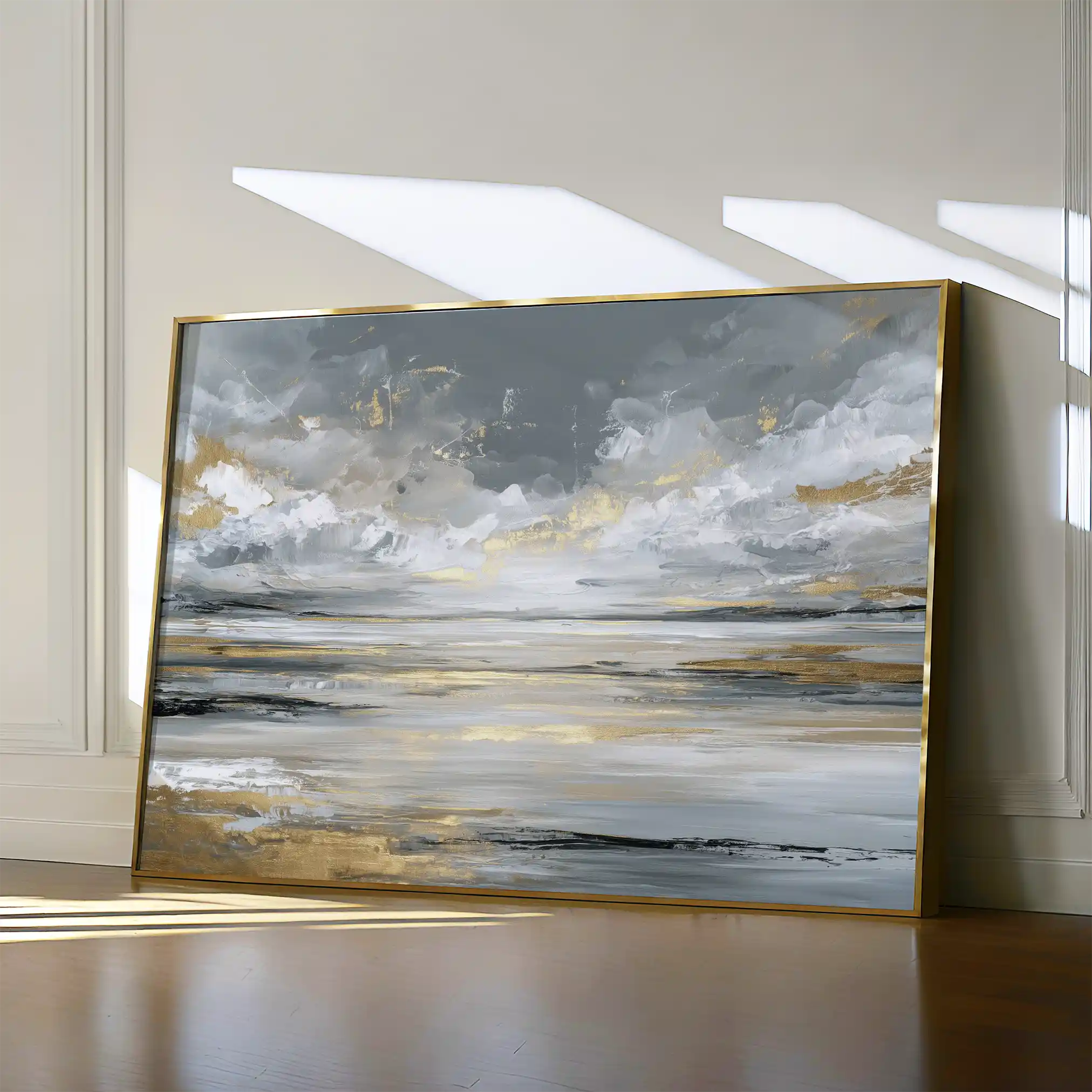 Abstract 1614 Canvas Art 60 x 40 cm / Black