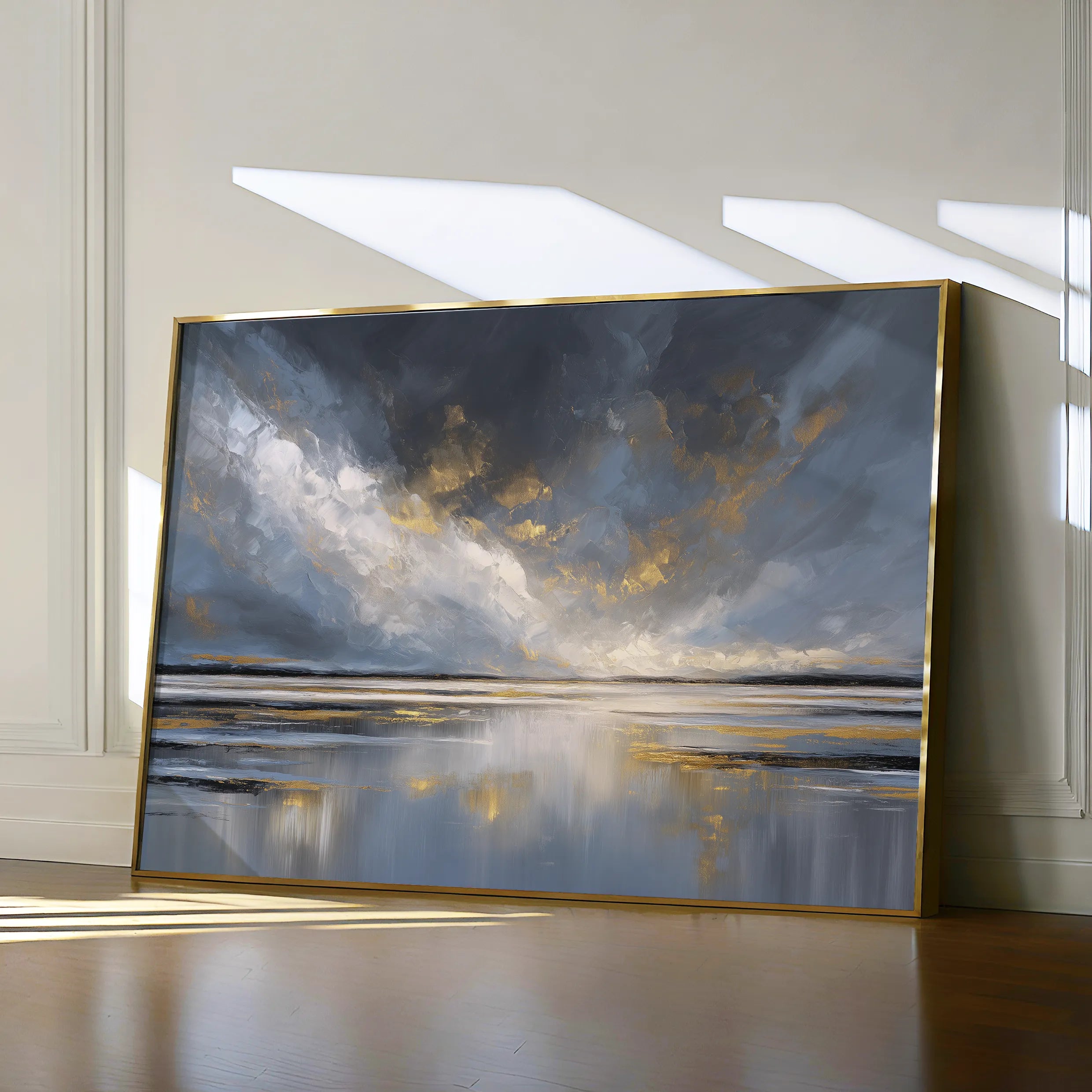 Abstract 1615 Canvas Art 18" x 24" / 45 x 60 cm / Black