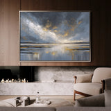Abstract 1615 Canvas Art 18" x 24" / 45 x 60 cm / Black