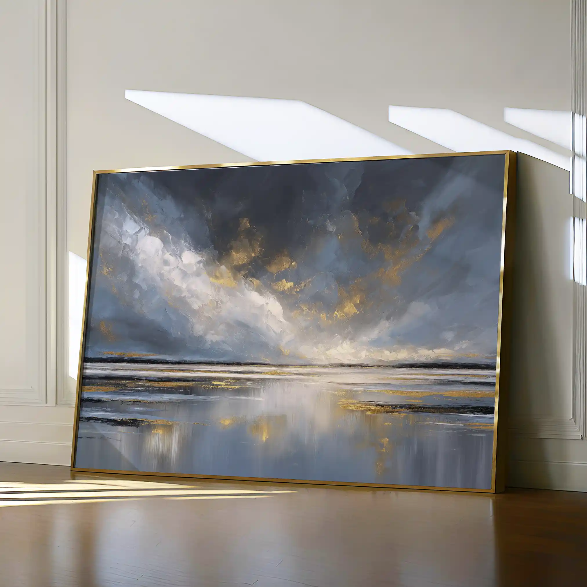 Abstract 1615 Canvas Art 60 x 40 cm / Black