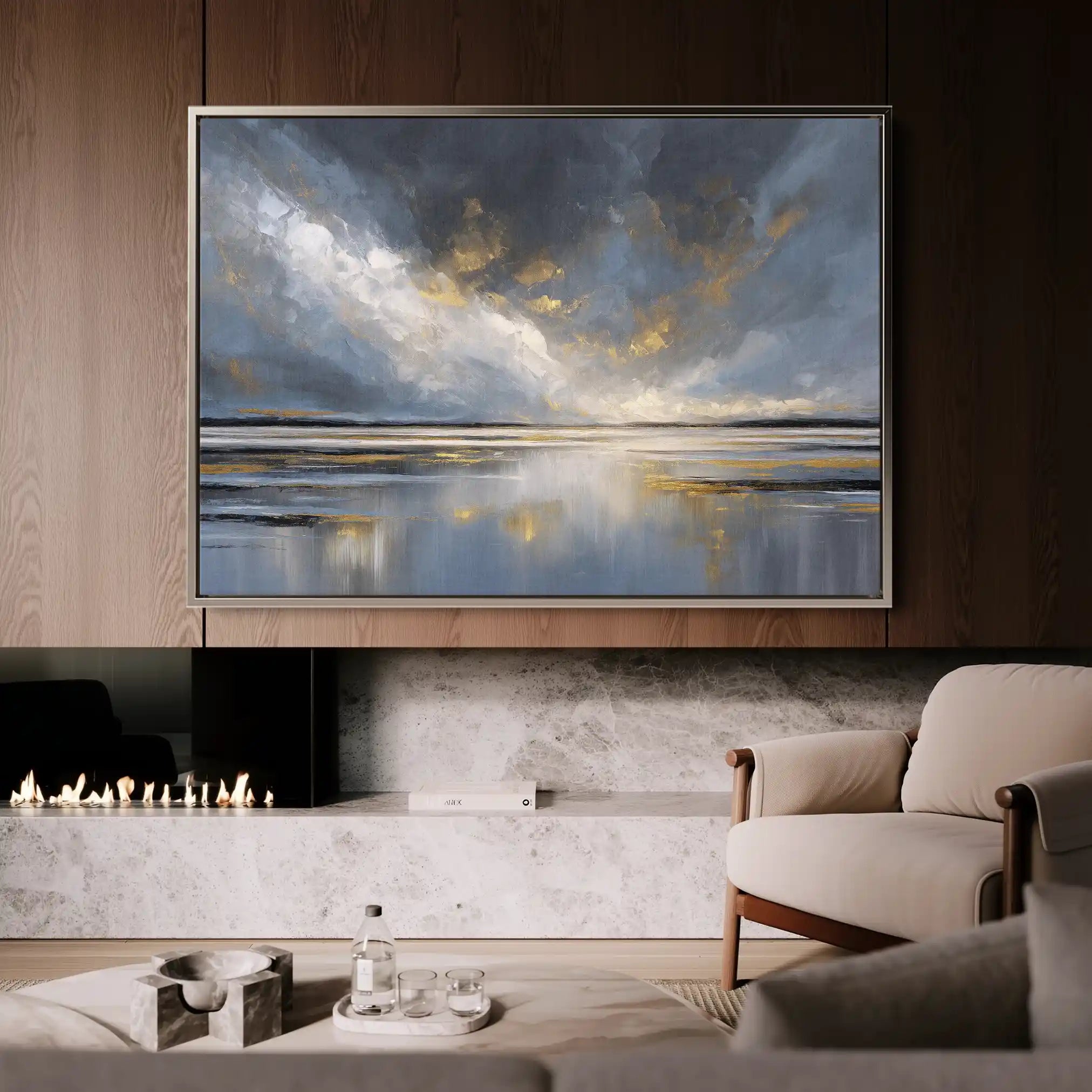 Abstract 1615 Canvas Art 60 x 40 cm / Black