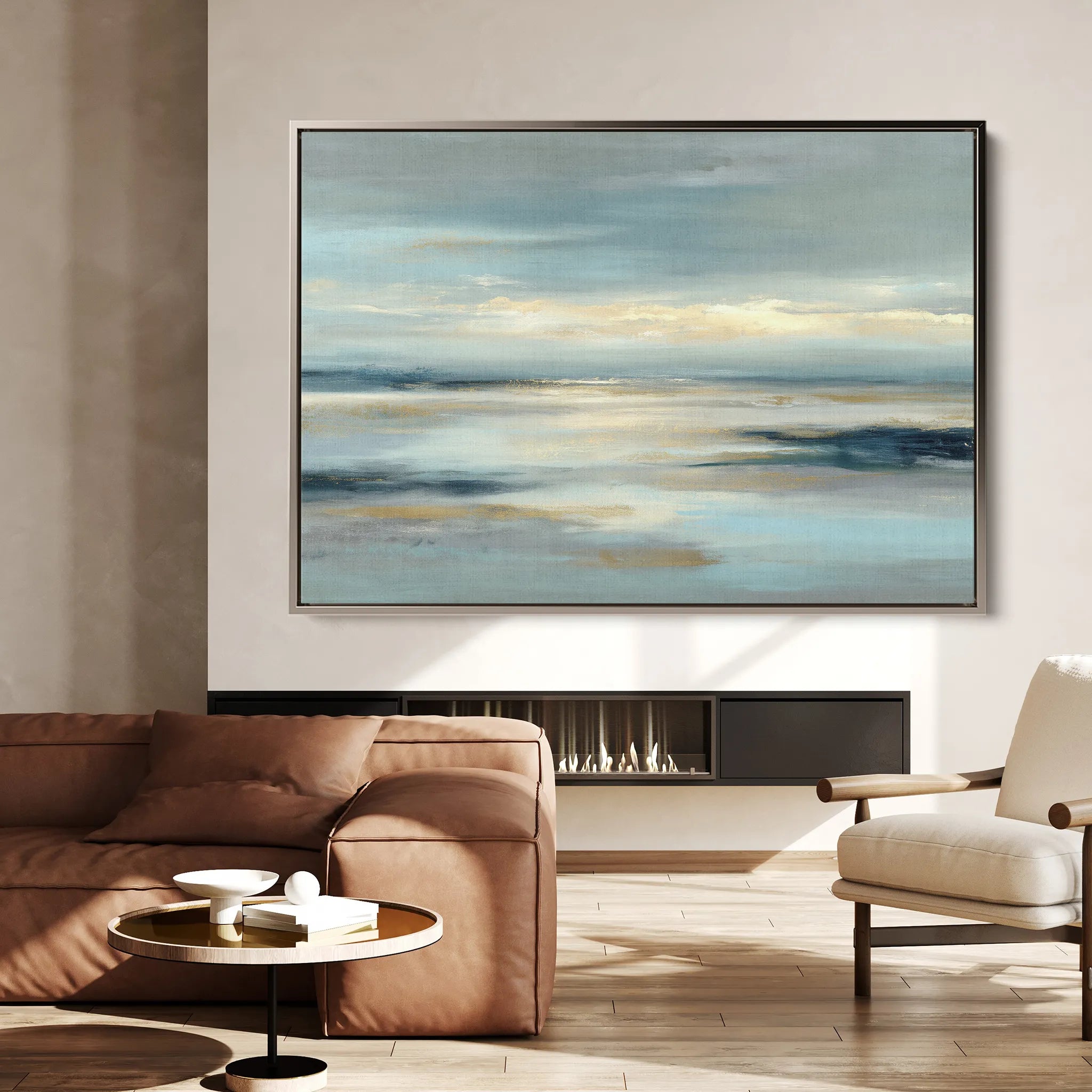 Abstract 1617 Canvas Art 18" x 24" / 45 x 60 cm / Black