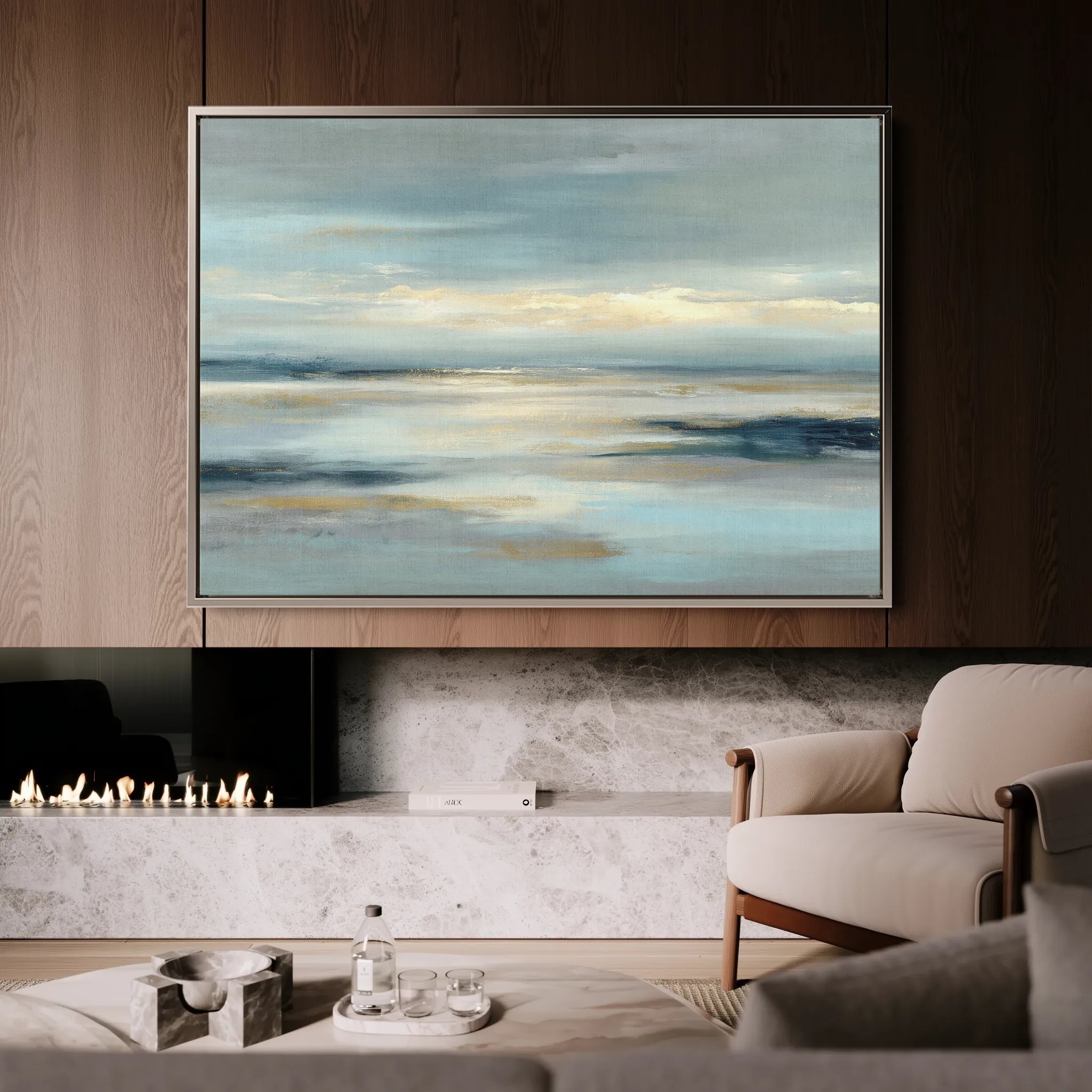 Abstract 1617 Canvas Art 18" x 24" / 45 x 60 cm / Black