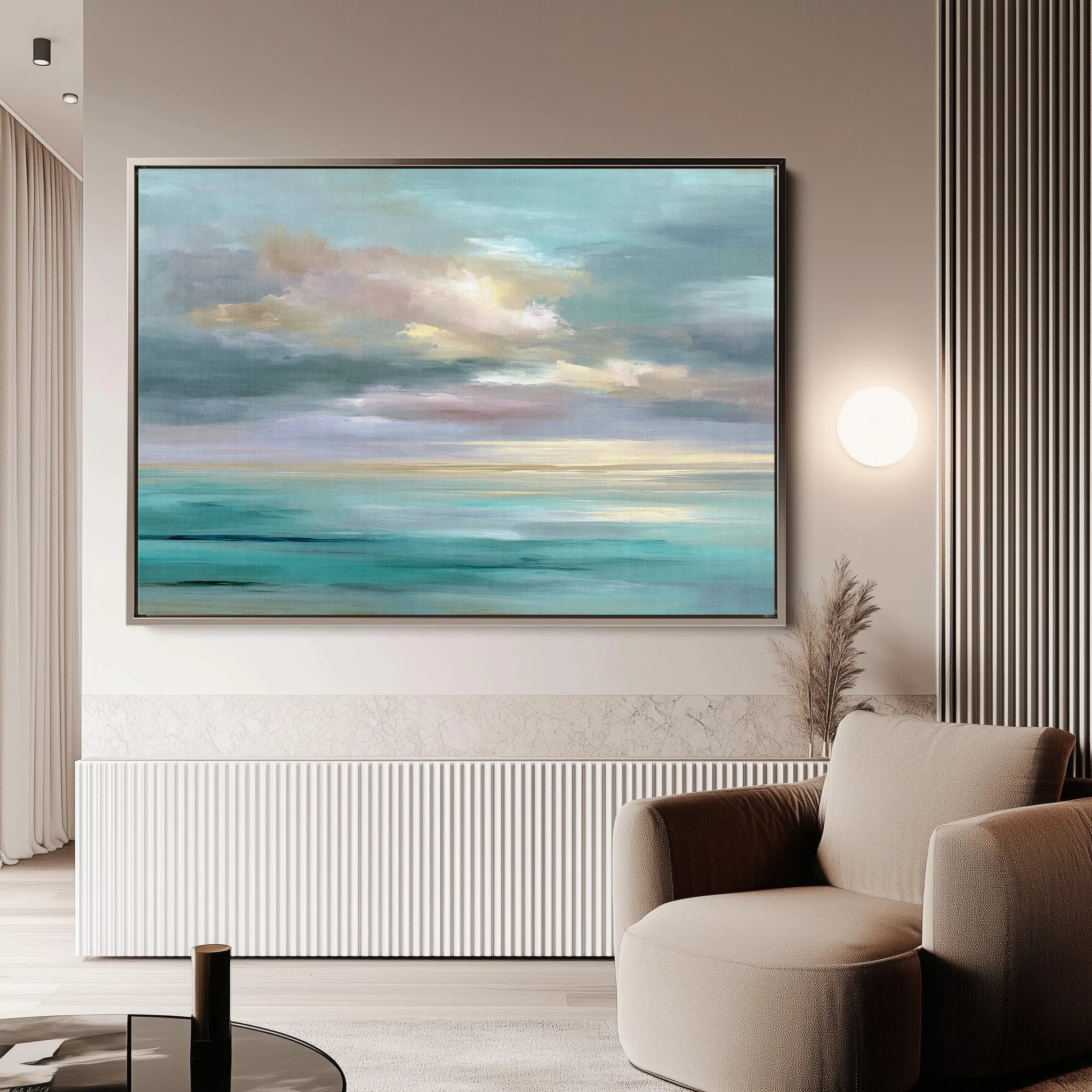 Abstract 1618 Canvas Art 18" x 24" / 45 x 60 cm / Black