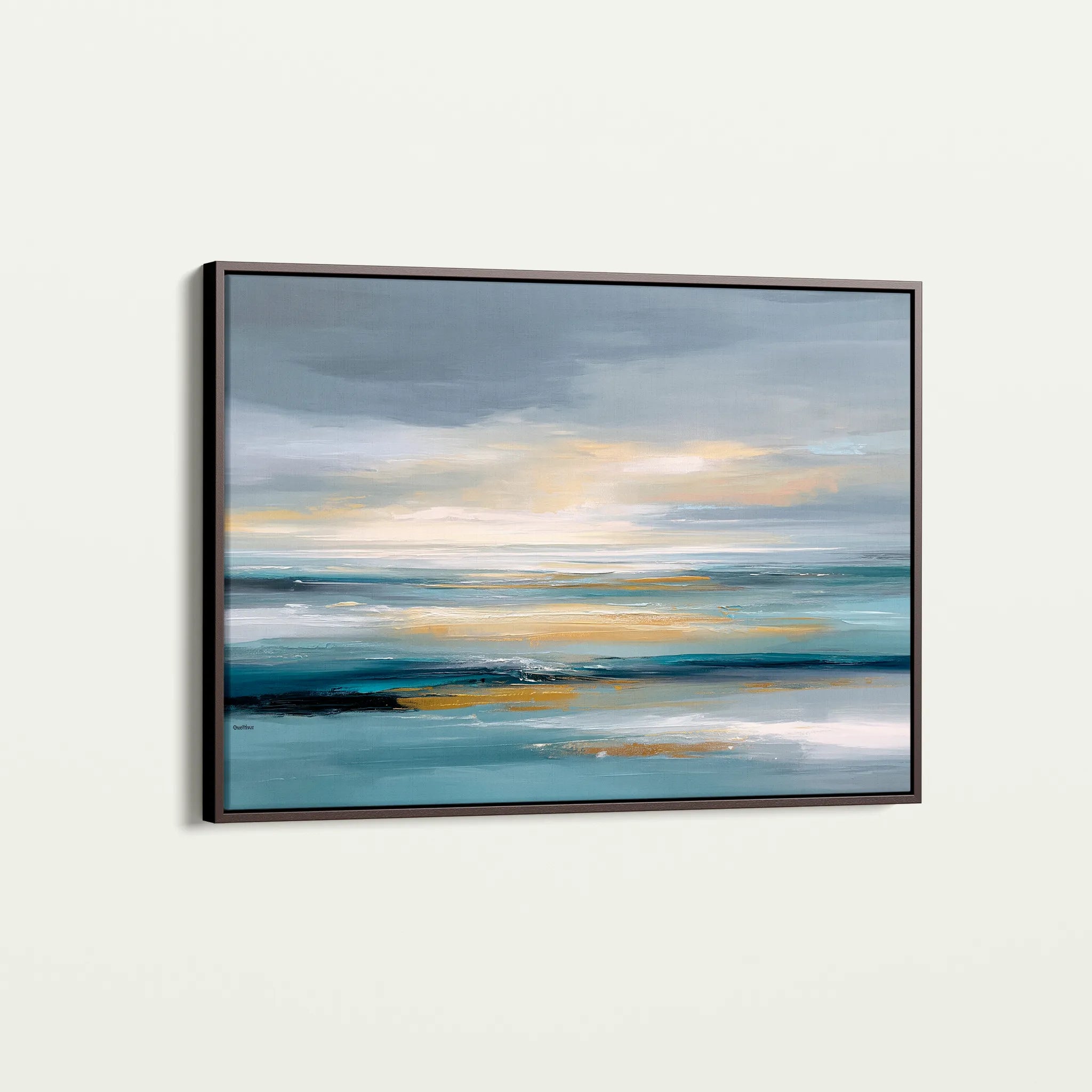 Abstract 1619 Canvas Art 18" x 24" / 45 x 60 cm / Black