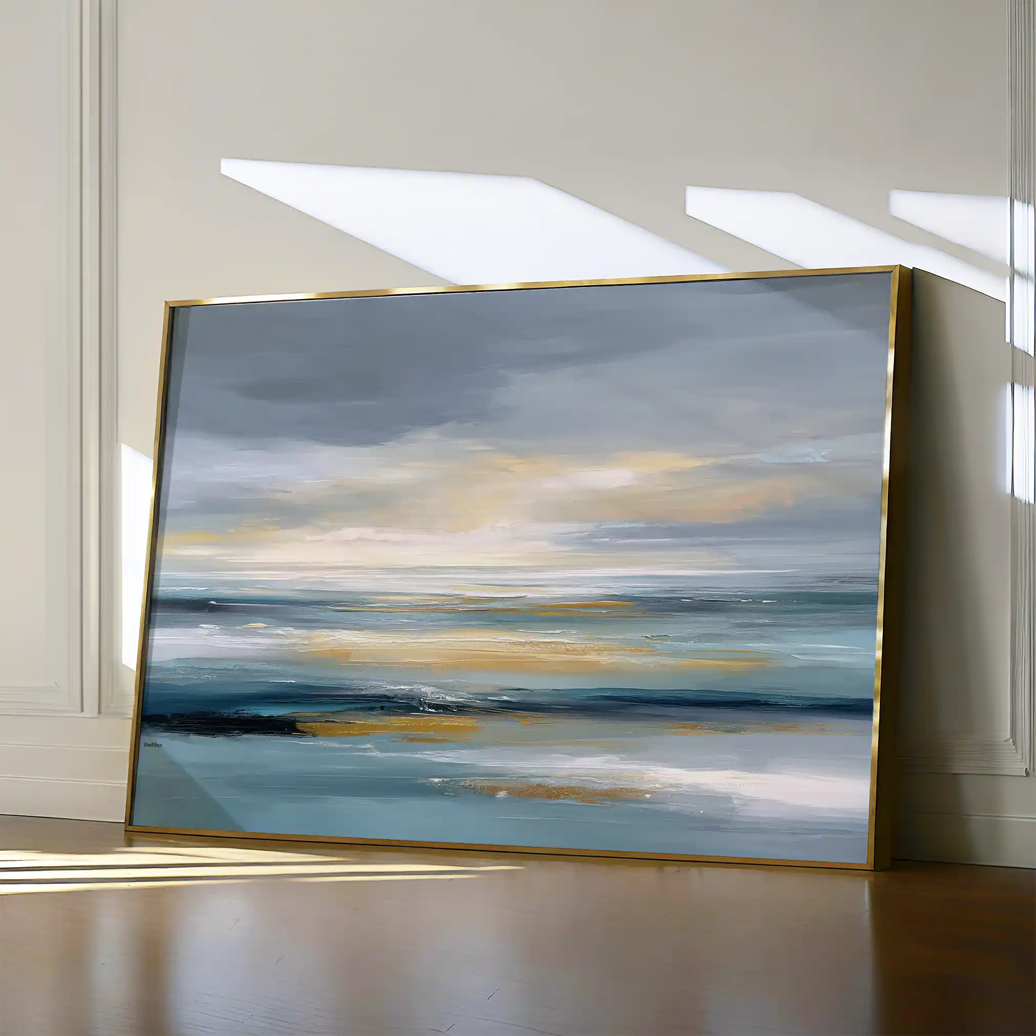 Abstract 1619 Canvas Art 60 x 40 cm / Black