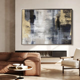 Abstract 162 Canvas Art 18" x 24" / 45 x 60 cm / Black