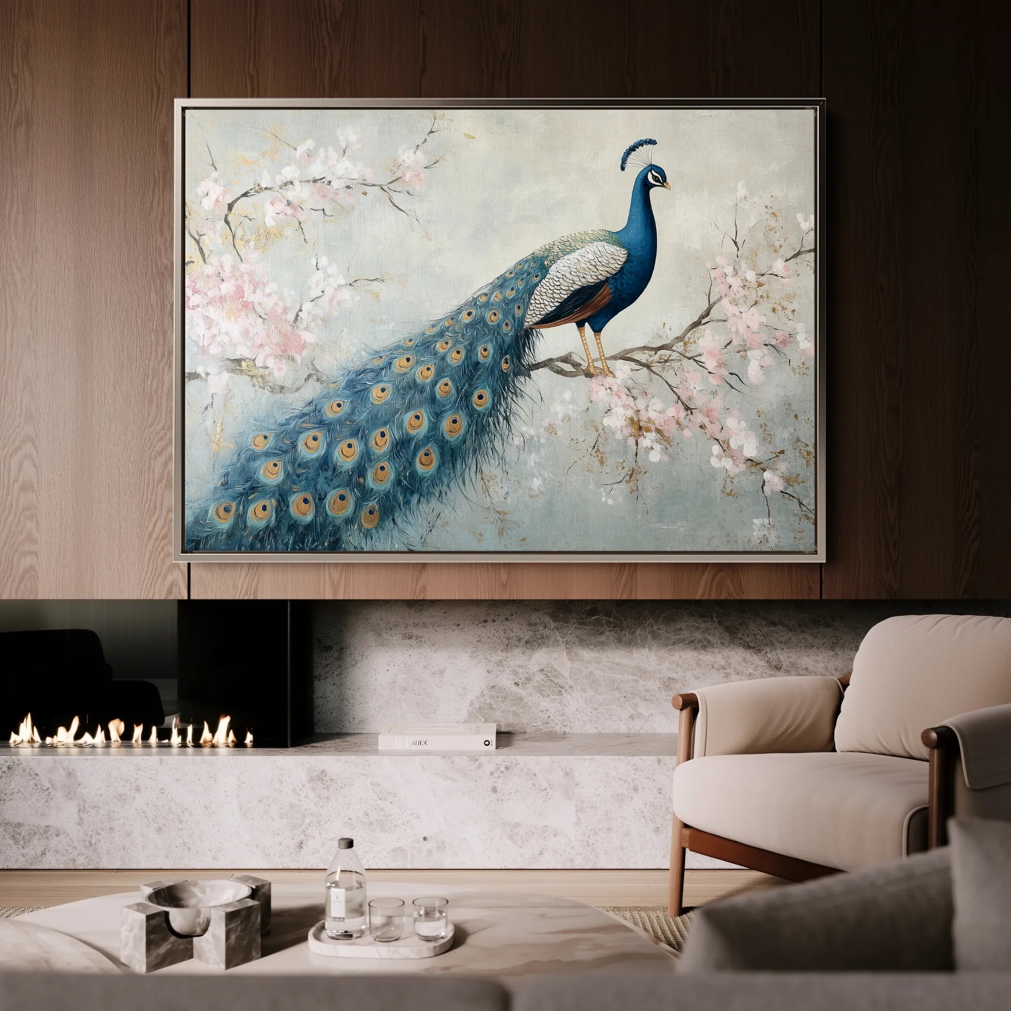 Animals 162 Canvas Art 18" x 24" / 45 x 60 cm / Black