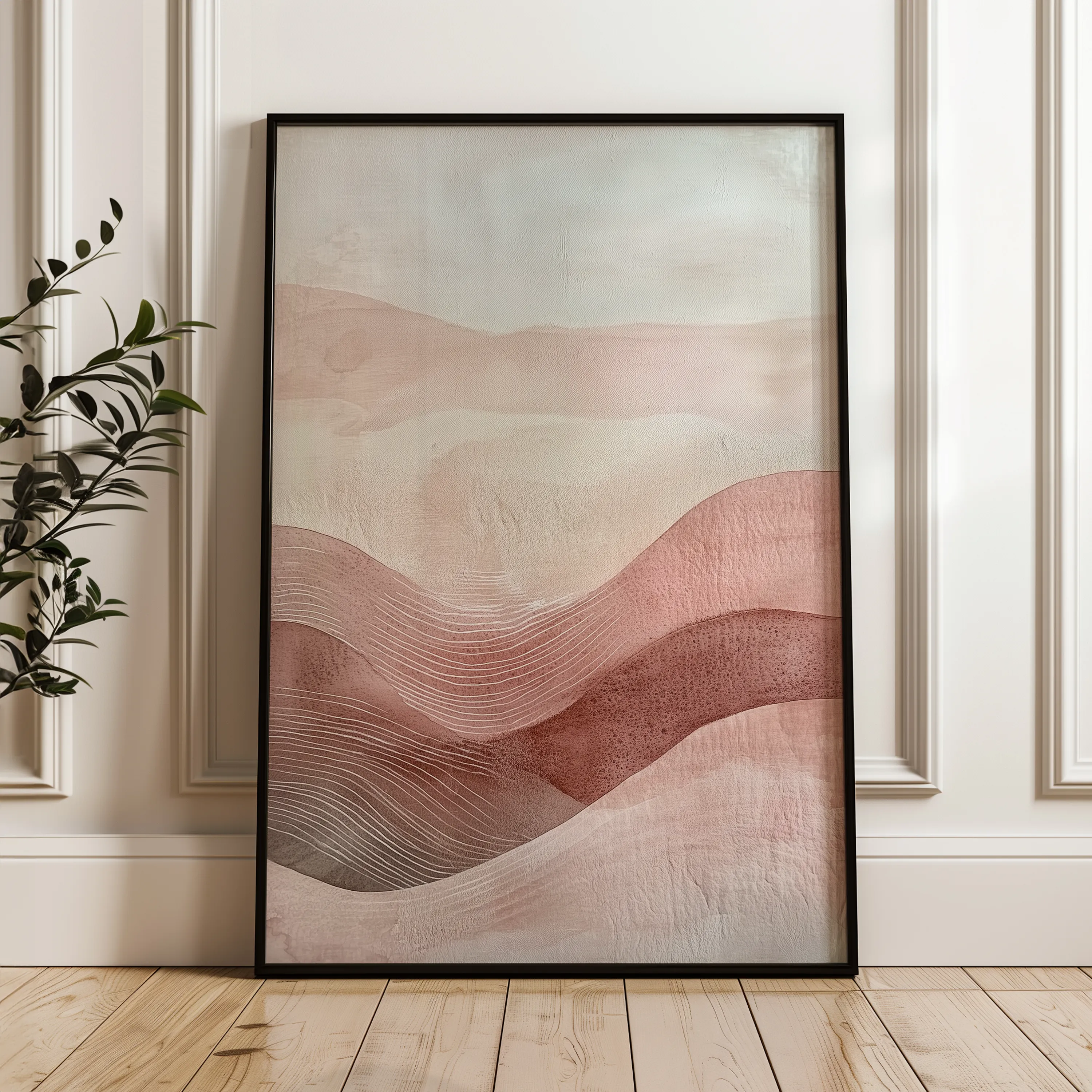 Boho 162 Canvas Art 18" x 24" / 45 x 60 cm / Black