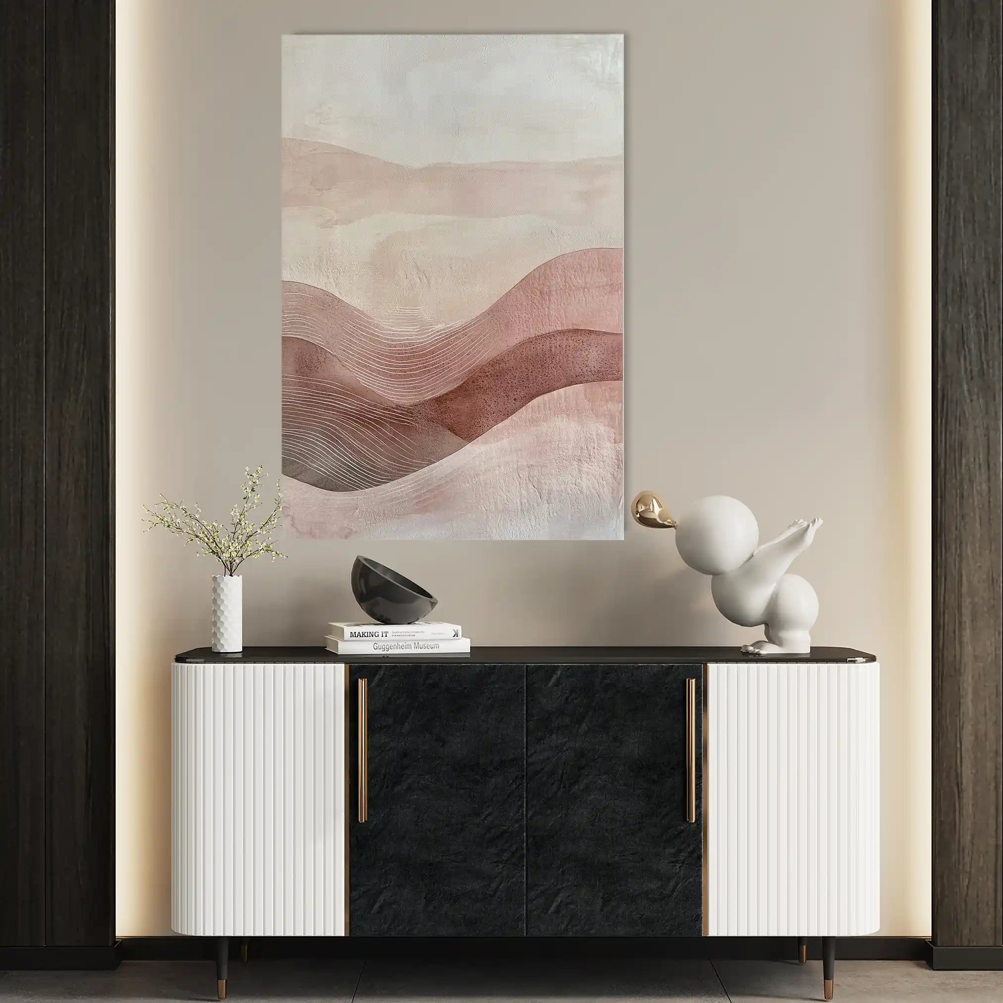 Boho 162 Canvas Art 60 x 40 cm / Black