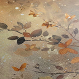 Floral 162 Canvas Art 18" x 24" / 45 x 60 cm / Black