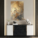 Floral 162 Canvas Art 60 x 40 cm / Black