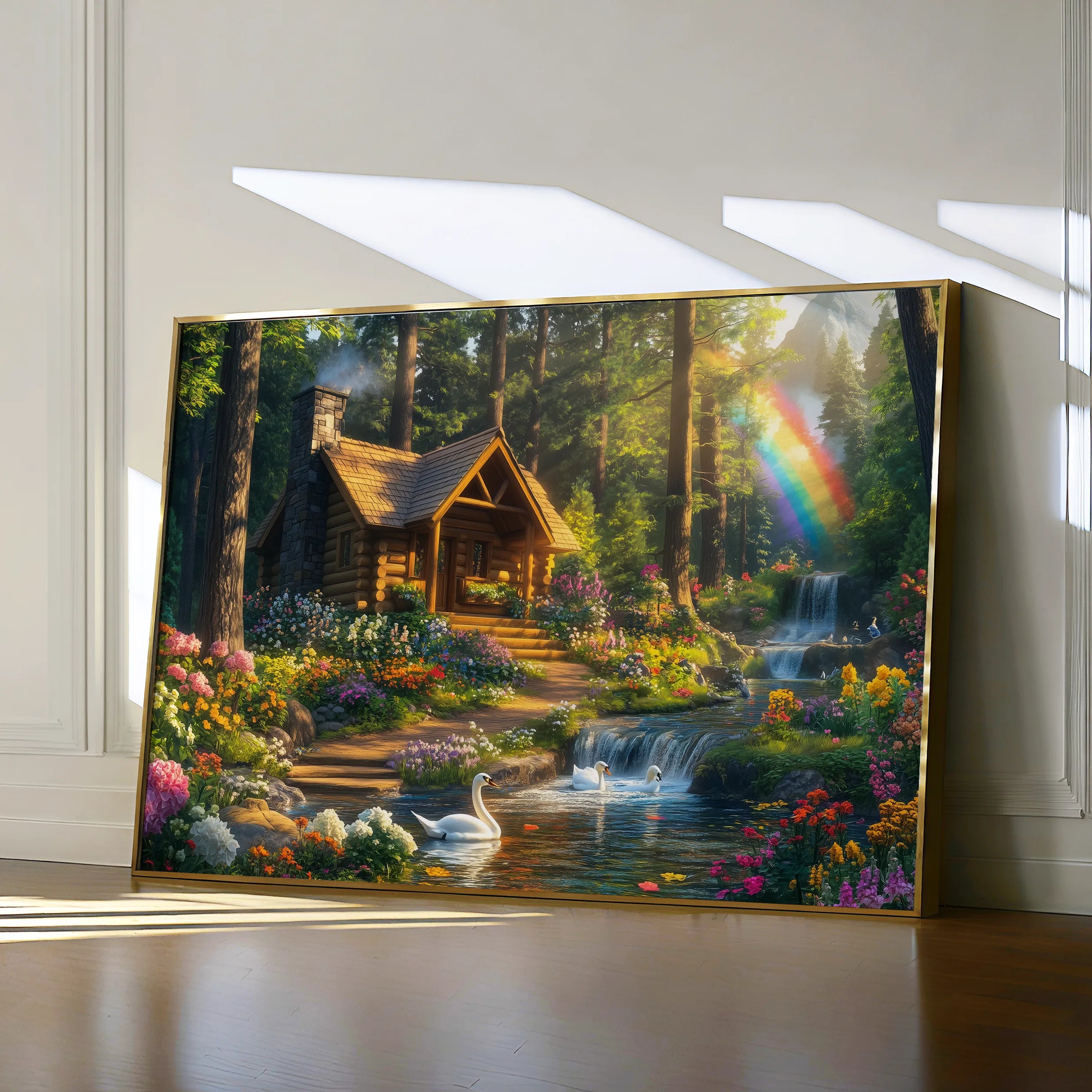 Landscape 162 Canvas Art 18" x 24" / 45 x 60 cm / Black