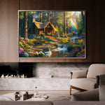 Landscape 162 Canvas Art 18" x 24" / 45 x 60 cm / Black