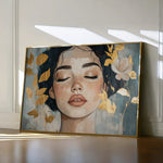 Portrait 162 Canvas Art 18" x 24" / 45 x 60 cm / Black