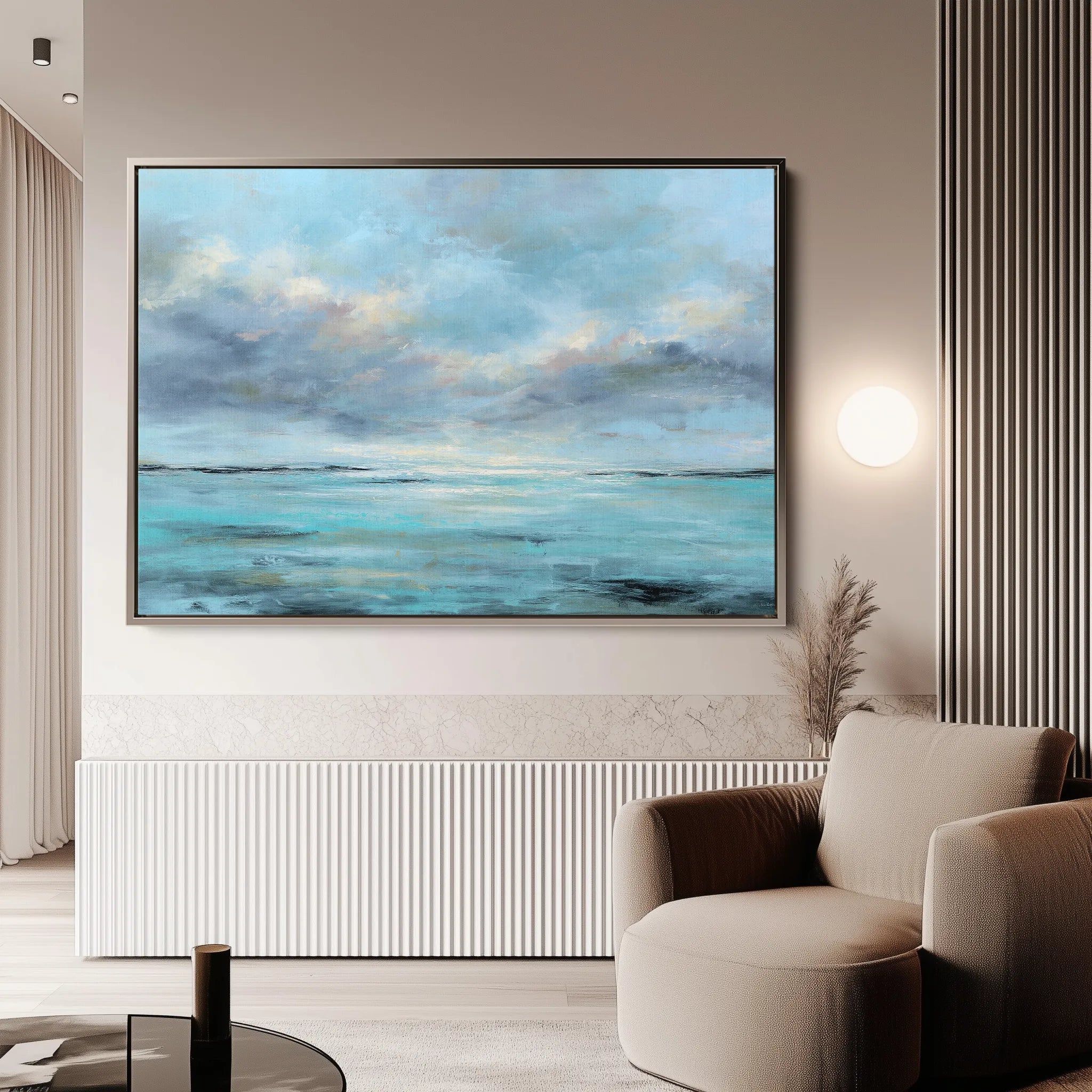 Abstract 1620 Canvas Art 18" x 24" / 45 x 60 cm / Black