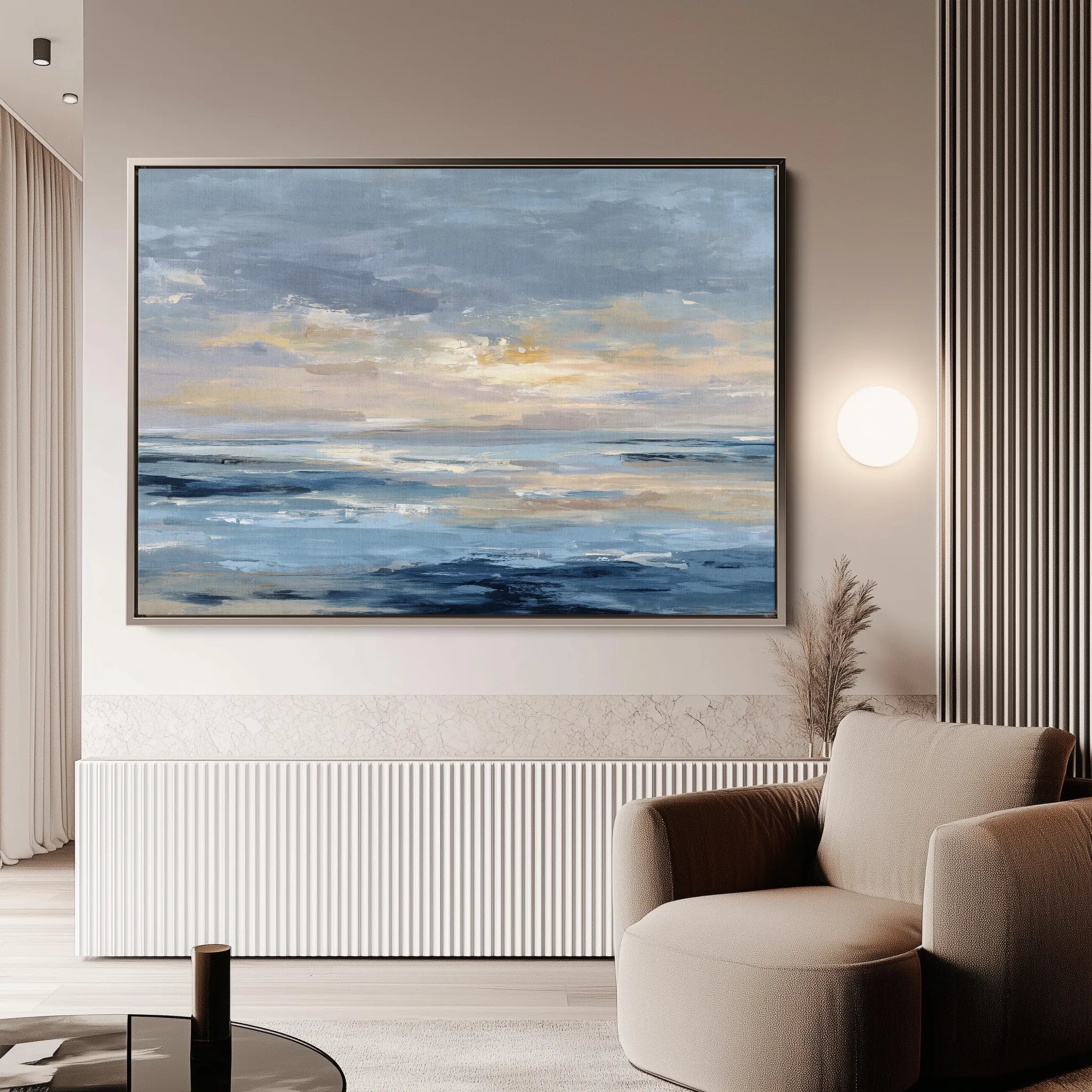 Abstract 1623 Canvas Art 18" x 24" / 45 x 60 cm / Black