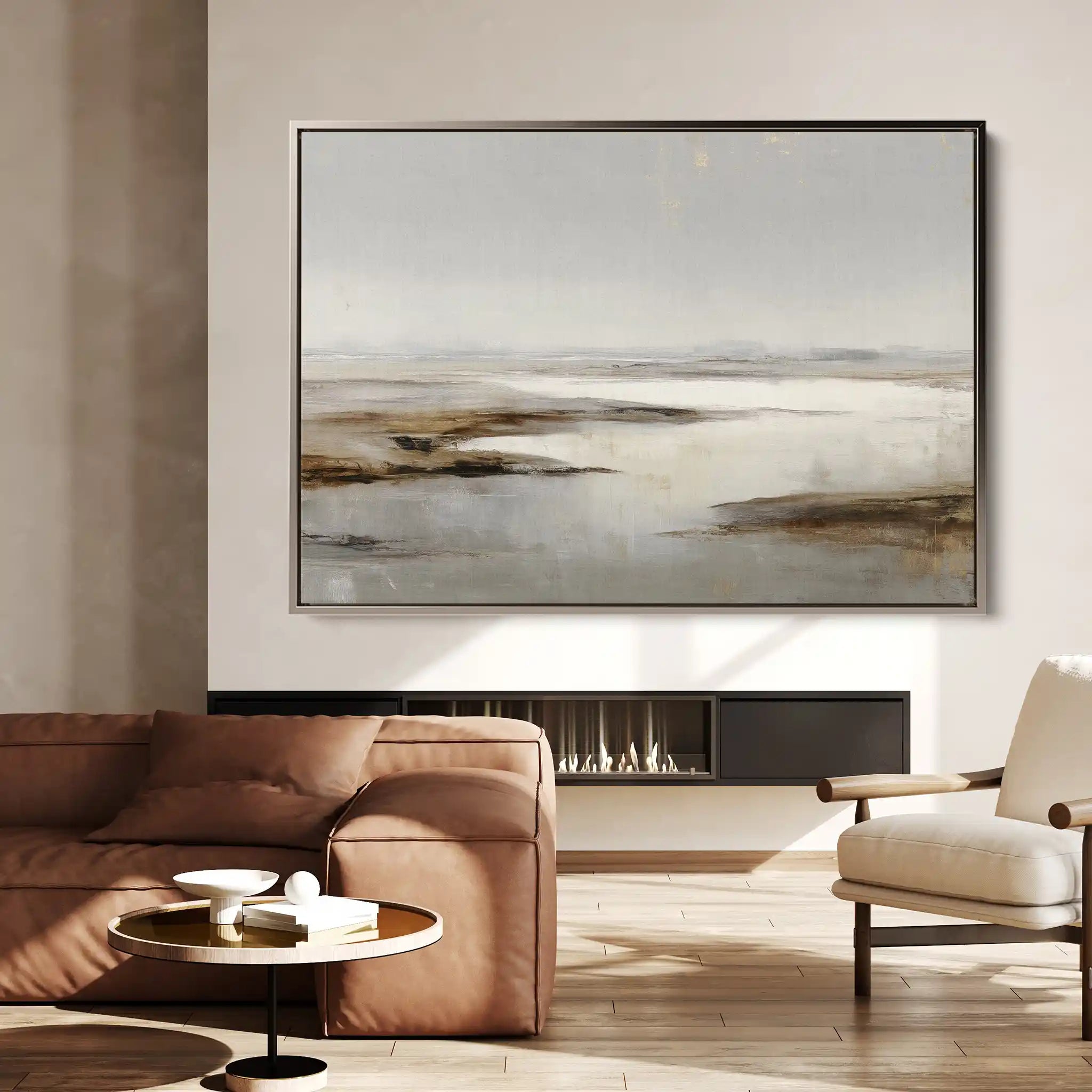 Abstract 1624 Canvas Art 18" x 24" / 45 x 60 cm / Black