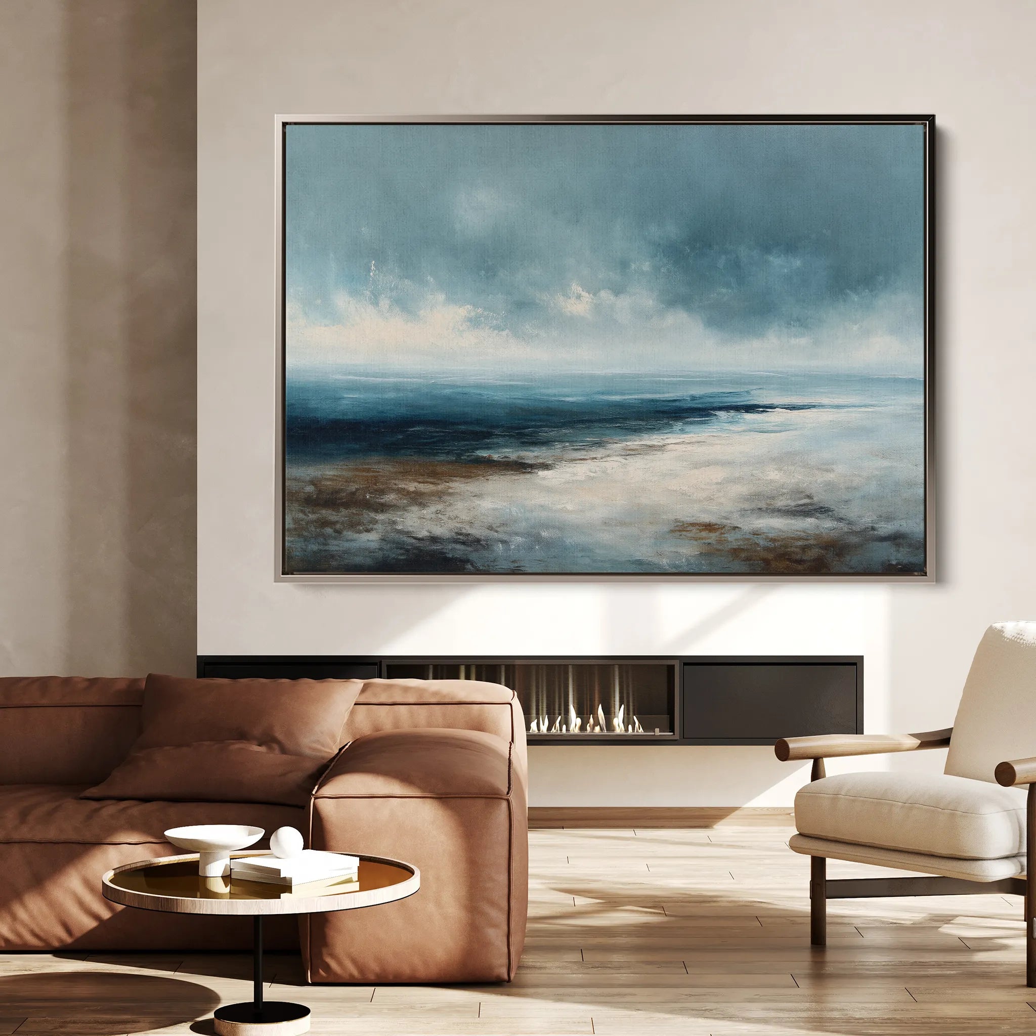 Abstract 1625 Canvas Art 18" x 24" / 45 x 60 cm / Black