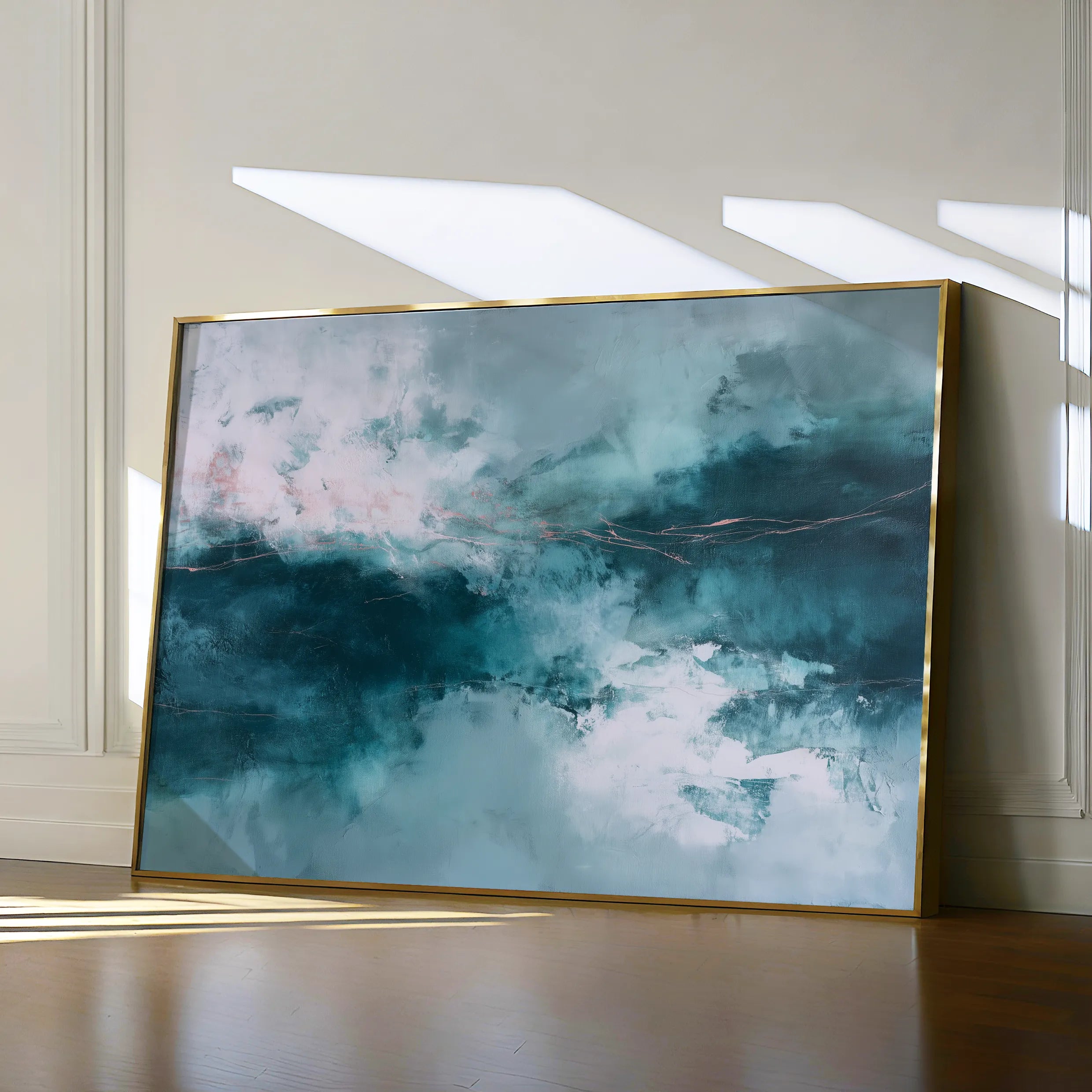 Abstract 1627 Canvas Art 18" x 24" / 45 x 60 cm / Black
