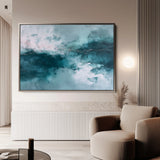 Abstract 1627 Canvas Art 18" x 24" / 45 x 60 cm / Black