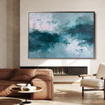 Abstract 1627 Canvas Art 18" x 24" / 45 x 60 cm / Black