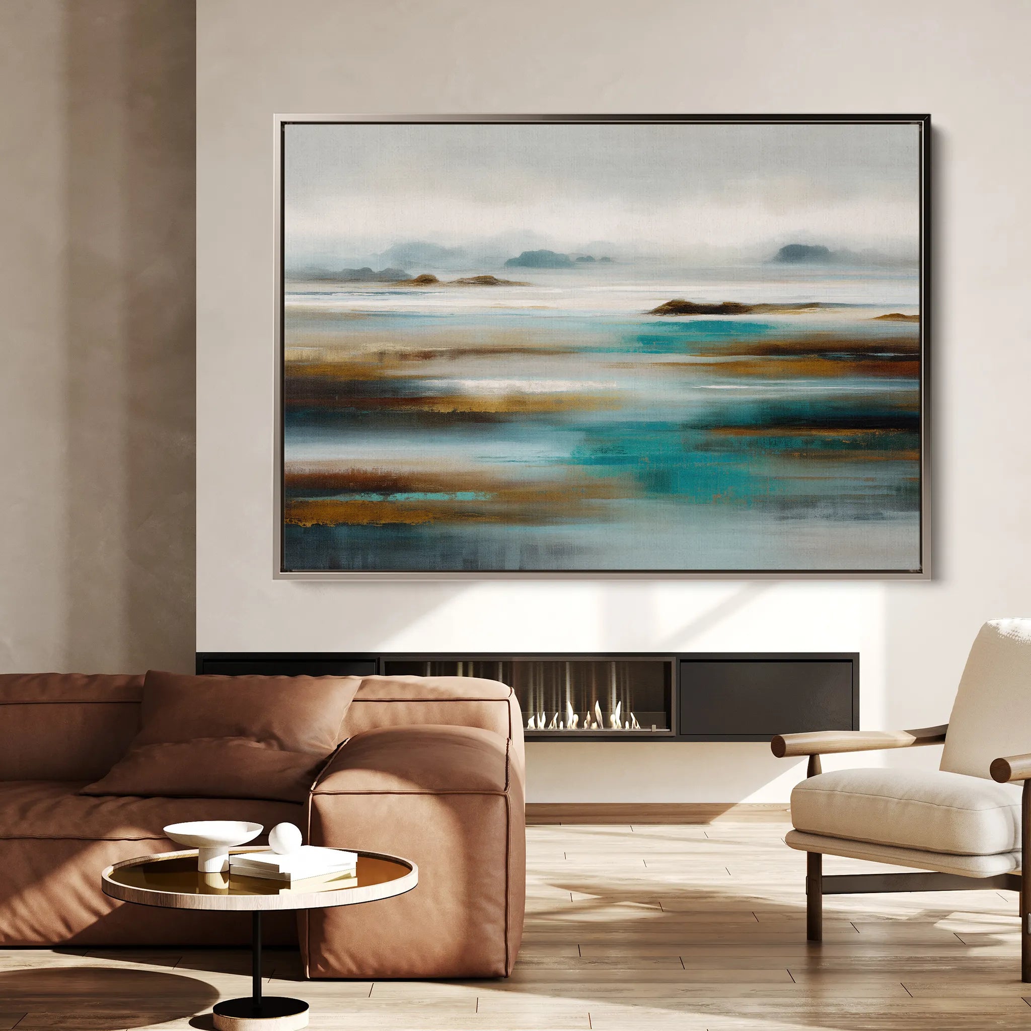 Abstract 1628 Canvas Art 18" x 24" / 45 x 60 cm / Black