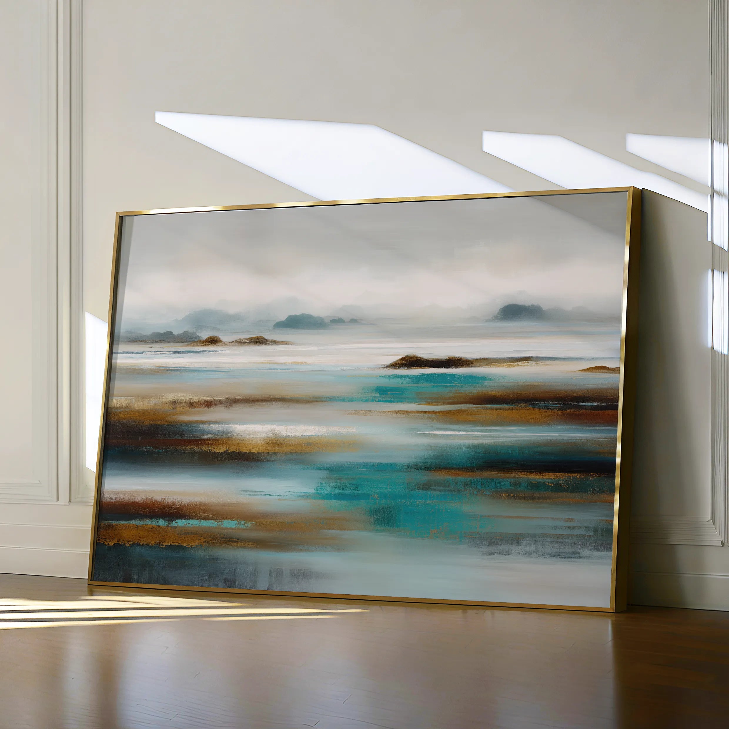 Abstract 1628 Canvas Art 18" x 24" / 45 x 60 cm / Black