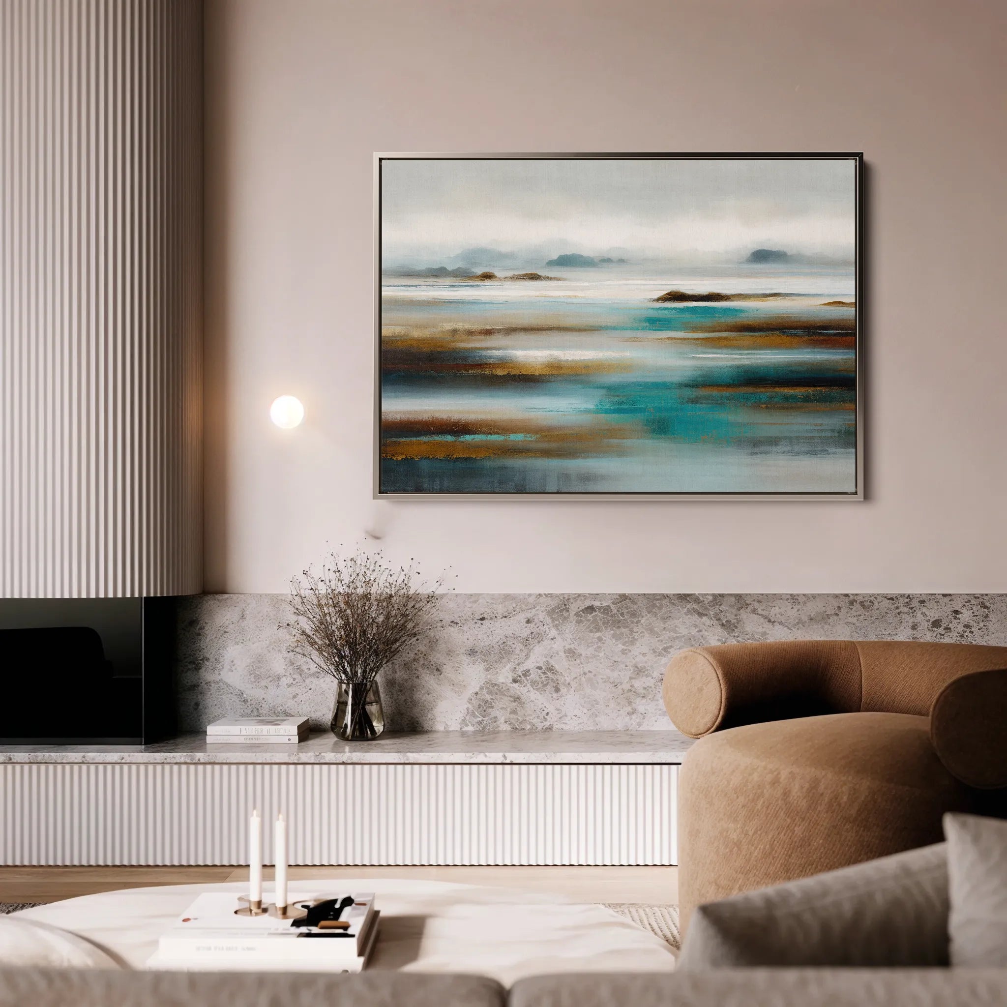 Abstract 1628 Canvas Art 18" x 24" / 45 x 60 cm / Black