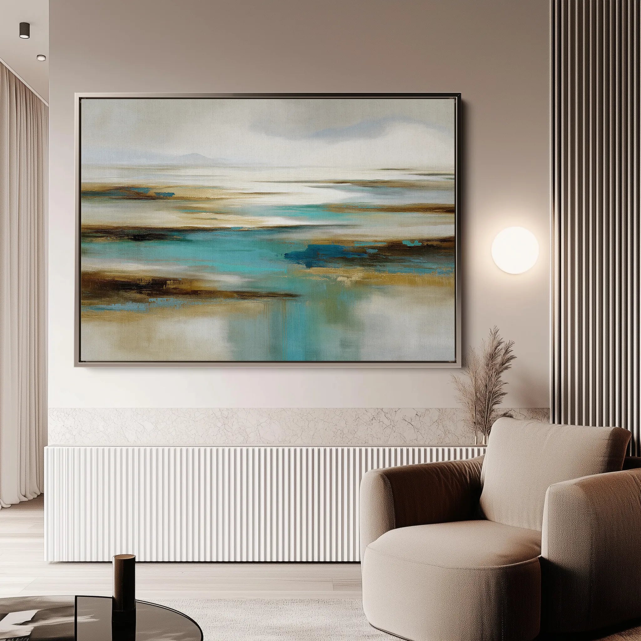 Abstract 1629 Canvas Art 18" x 24" / 45 x 60 cm / Black