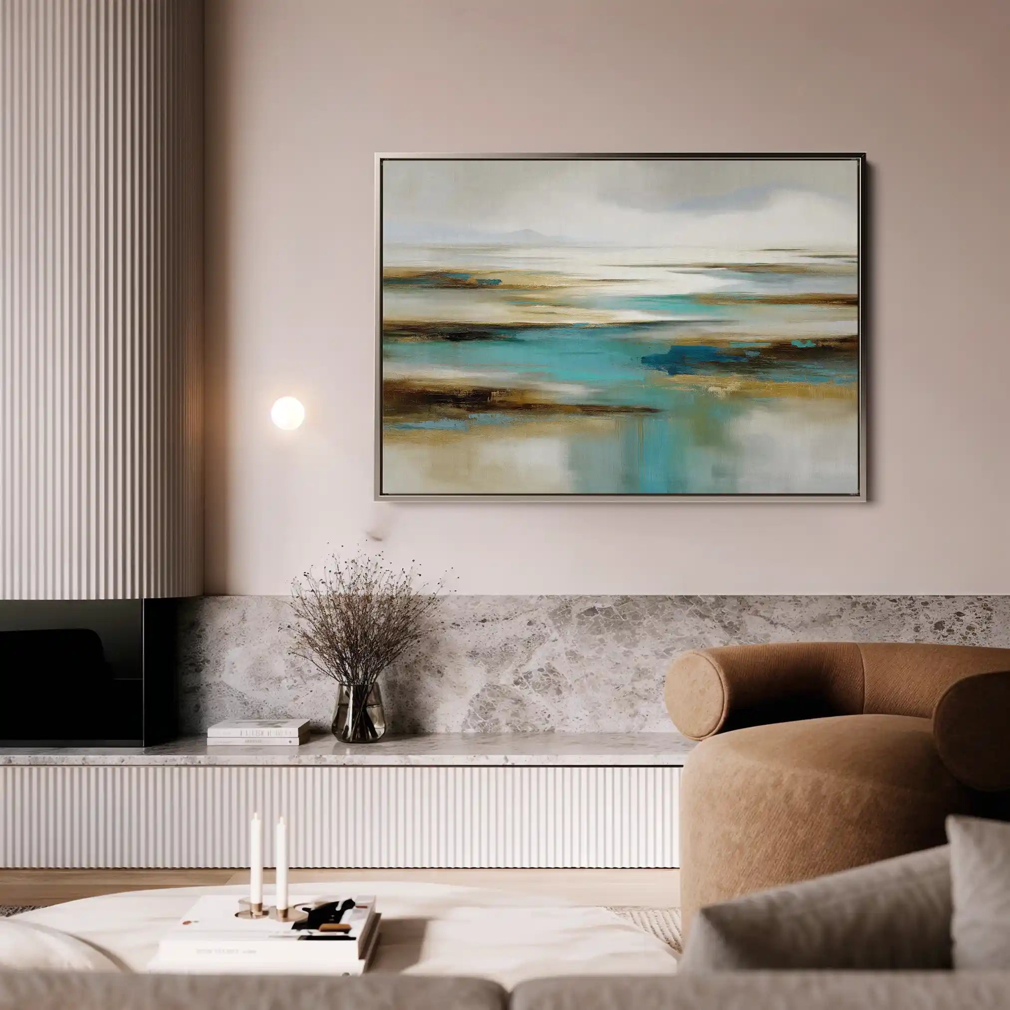 Abstract 1629 Canvas Art 60 x 40 cm / Black