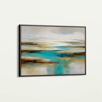 Abstract 1629 Canvas Art 60 x 40 cm / Black