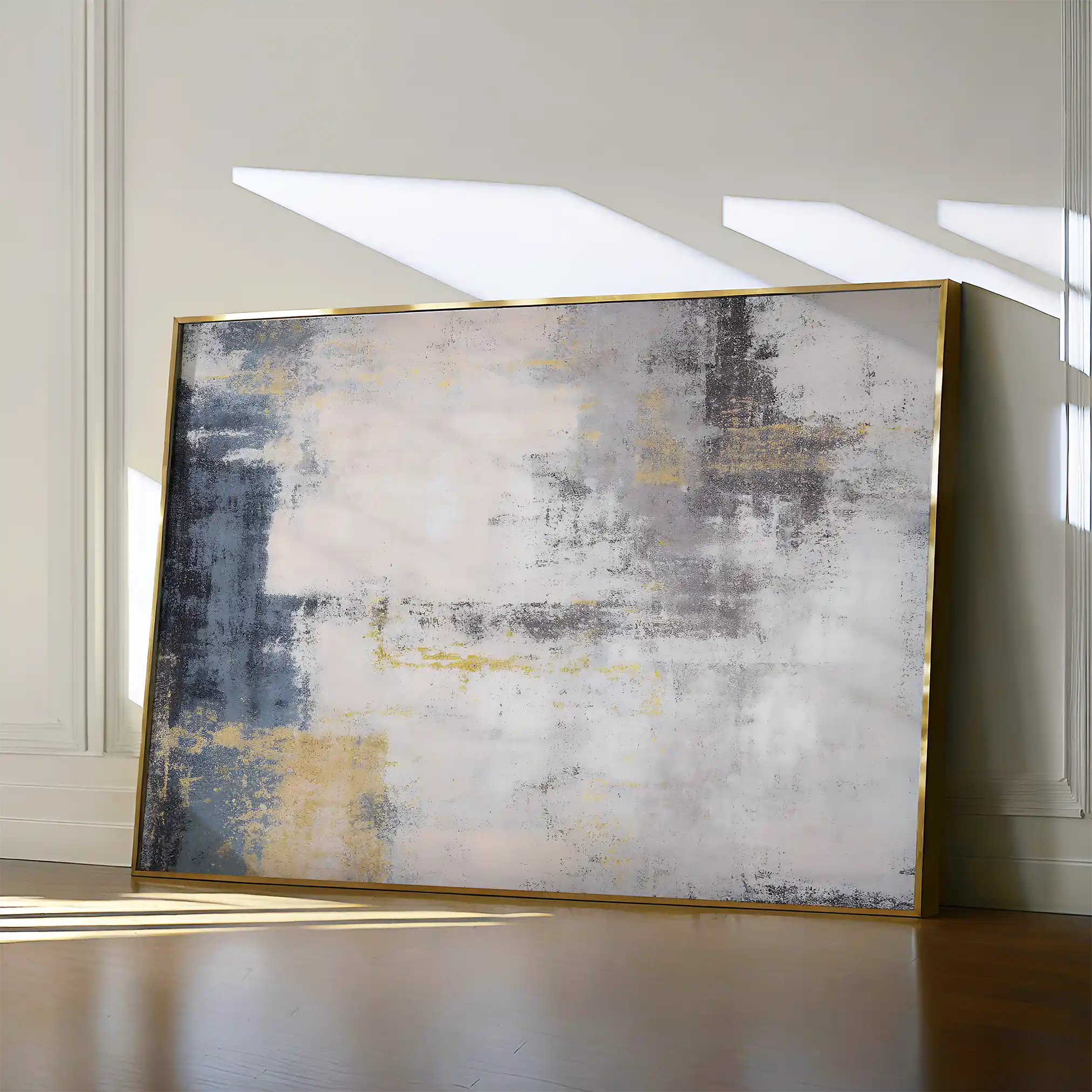 Abstract 163 Canvas Art 18" x 24" / 45 x 60 cm / Black