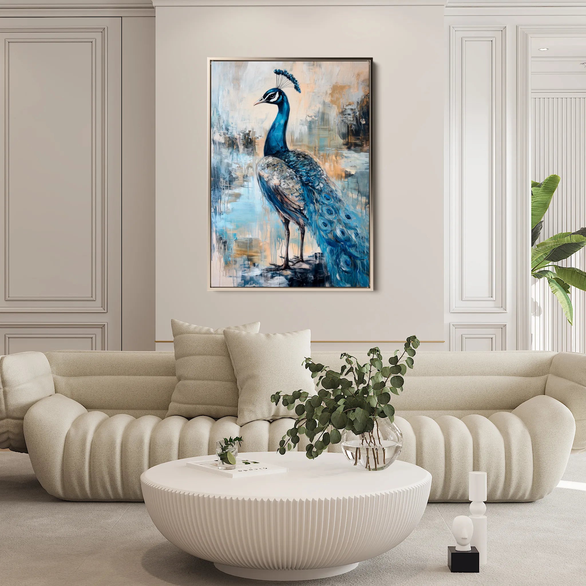 Animals 163 Canvas Art 18" x 24" / 45 x 60 cm / Black