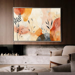 Boho 163 Canvas Art 18" x 24" / 45 x 60 cm / Black