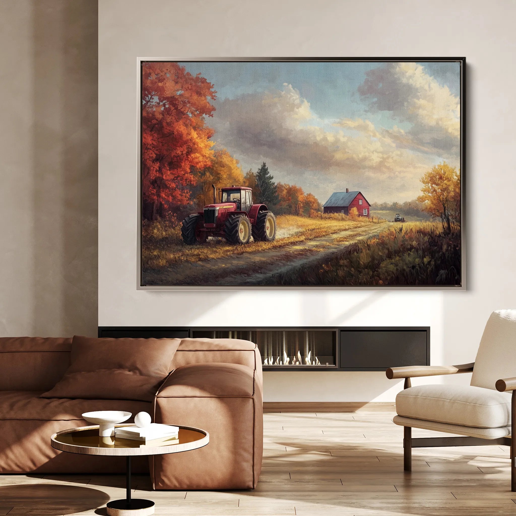 Landscape 163 Canvas Art 18" x 24" / 45 x 60 cm / Black
