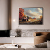 Landscape 163 Canvas Art 18" x 24" / 45 x 60 cm / Black