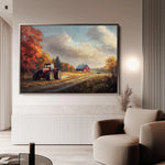 Landscape 163 Canvas Art 60 x 40 cm / Black